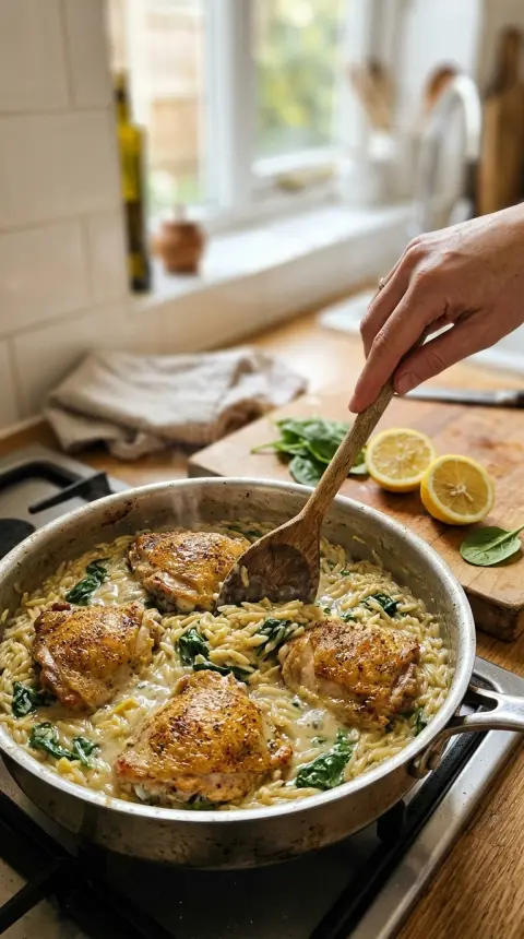 ภาพตัวอย่างจากวิดีโอทำอาหารที่บันทึกไว้: พาสต้าออร์โซไก่เลมอน